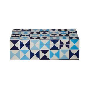 Jonathan Adler Medium Sorrento Lacquer Box, Blue
